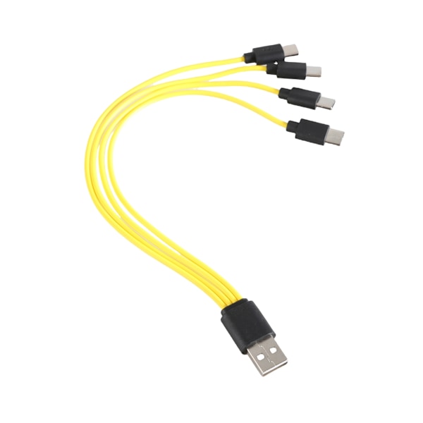 Effektiv laddningslösning för flera enheter Hane USB till Hane Typ C Snabbladdningssladd Strömkabel Snabbladdningskabel One for two