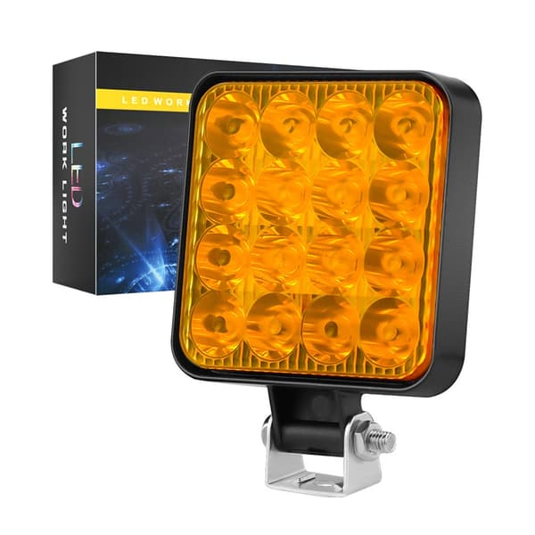 Offroad 1200LM LED Flomlys Spot LED Arbeidslys Vanntett Sikkerhet Tåkelys 6500K Red