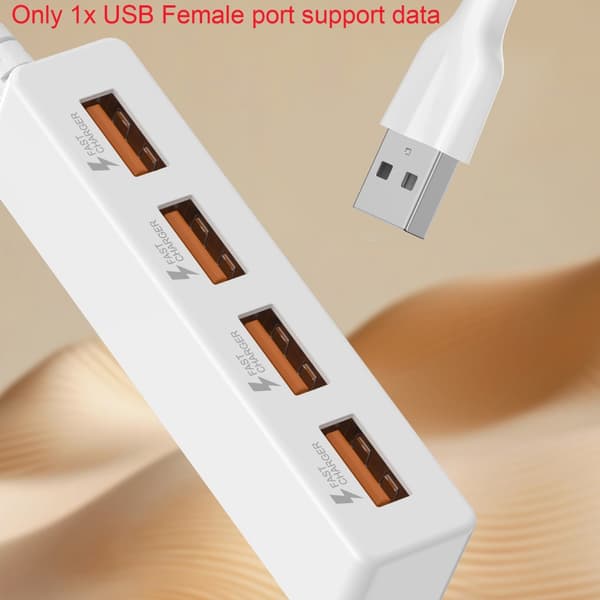 USB2.0 Splitterkabel USB Han til 4 Hun USB2.0 Konverter Multipel USB-port 30cm