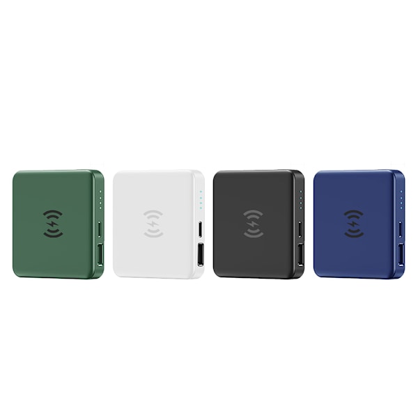 Magnetisk Trådlös Powerbank För 12 Pro Max Mini Portabel Laddare Externt Batteri Liten Powerbank För 12 Black