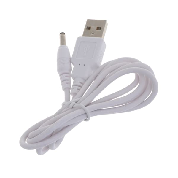 1m/2m/3m USB - 3,5 mm x 1,35 mm sovitinkaapeli tukee vain 5 V virtaa 1m