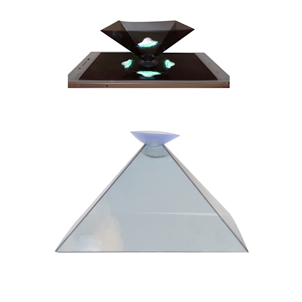 Universal Smartphone 3D Hologram Display Stativ Projektor Pyramid Personlig Underhållning