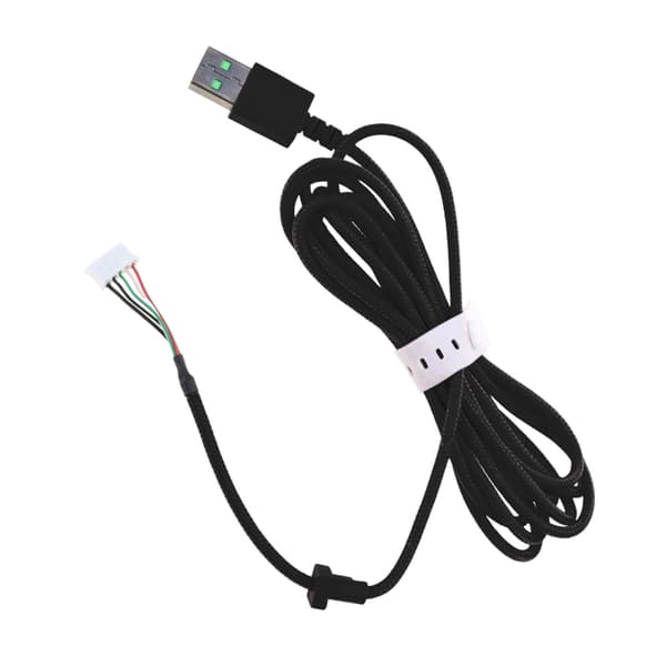 Erstatnings USB-hodetelefonkabel PVC-ledning for 7.1 V2 / Kitty Edition Black