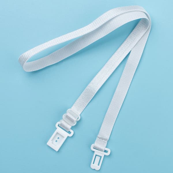 10 STK DIY Tilbehør Justerbare Sløyfebånd Elastiske Stroppforlengere Belter White insert deducti