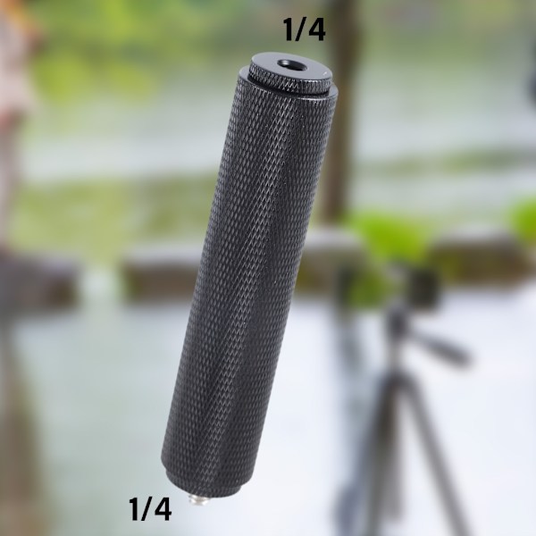 10cm Förlängningsstång 1/4 till 3/8 Stativförlängningsstång Stabiliseringstillbehör Fäste