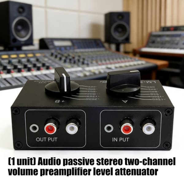 Passiv lydniveauregulator Stereo Attenuator 6-positions omskiftelig indstilling