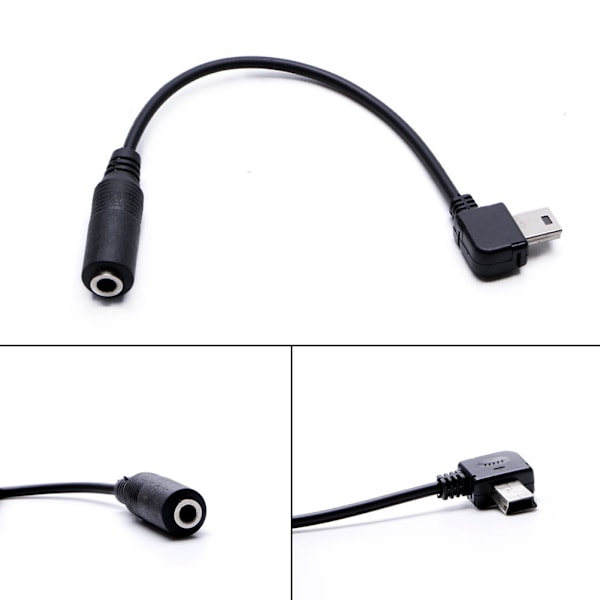 3,5 mm Mini USB Mikrofonadapterkabel för Hero 3 4 Kamera