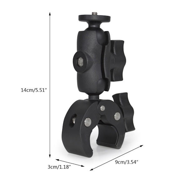 25mm Boll för Huvudstyre Spegelhållare Cykelmonteringsstativ Adapter med Skruv