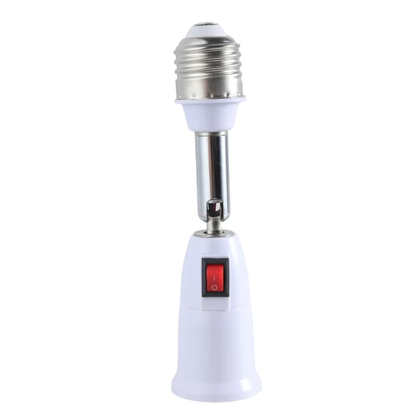 E27 Medium Base Socket-konvertere Forlengelse 180 graders roterbar lyspæreadapter for E27 LED, glødelampe, vifte