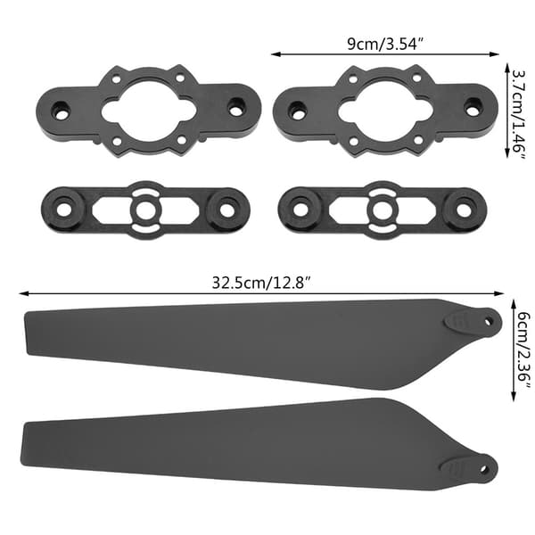 2880 kolfiberpropeller jordbrukssprutflygplan paddelklämma för E5000 drönare 1 pair