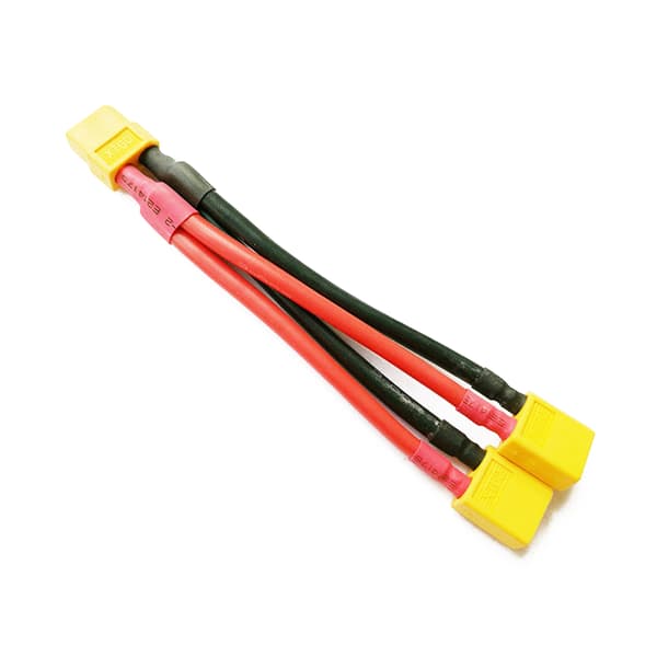 XT60 parallell batterikontaktkabel dobbel forlengelse Y-splitter hann til hunn null - 2P