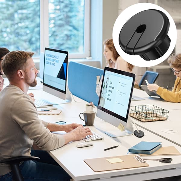 Vægmontering til Dishy Ethernet-kabel, kabelstyringssæt gennemføring Black 1 set