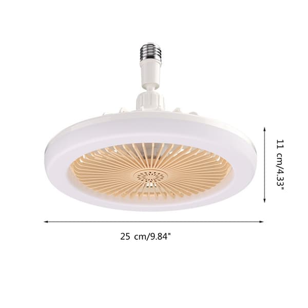 30W LED Loftlampe med Ventilator E27 Multifunktionel Tre Arbejdsindstillinger Ventilatorlampe med Aromaterapi Tabletter White