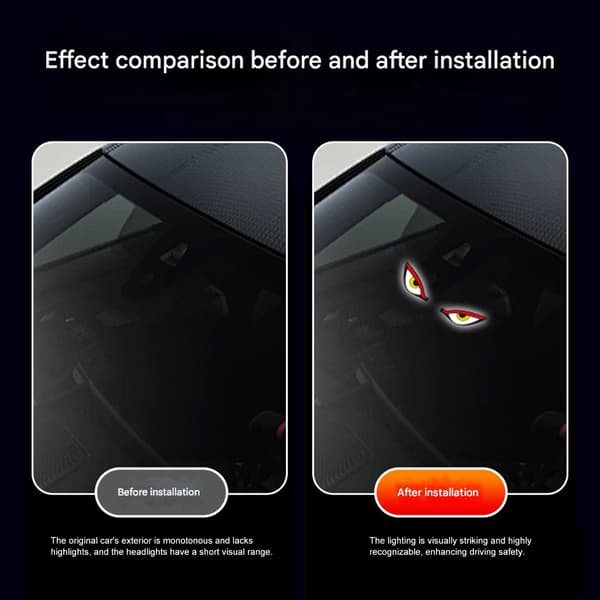 Dynamisk LED Stemningslys Bil Atmosfærelys For Bilens Bakrute Flere Lysmoduser Og Enkel Installasjon null - B