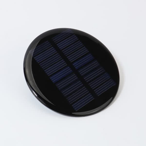 72 mm rundt solcellepanel 4,5 V 80 mA høyeffektiv monokrystallinsk solcelle