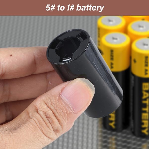 Bærbar AA til C batteriadapterkasse AA til C størrelse afstandsstykke til strømkonvertering