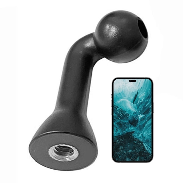 Kulledsfäste Adapter Magnetisk Böjhuvud Adapter för Stativ Selfie Grepp Stativ Mobiltelefon Klämma Hållare Anslutning