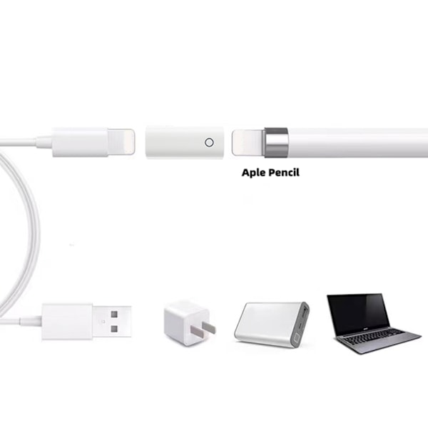 Laddningsadapterkontakt för Apple Pencil 1:a generationen, iPad Pro, 1-pack iPencil Laddningsadapter iPad Pencil Laddningsadapter