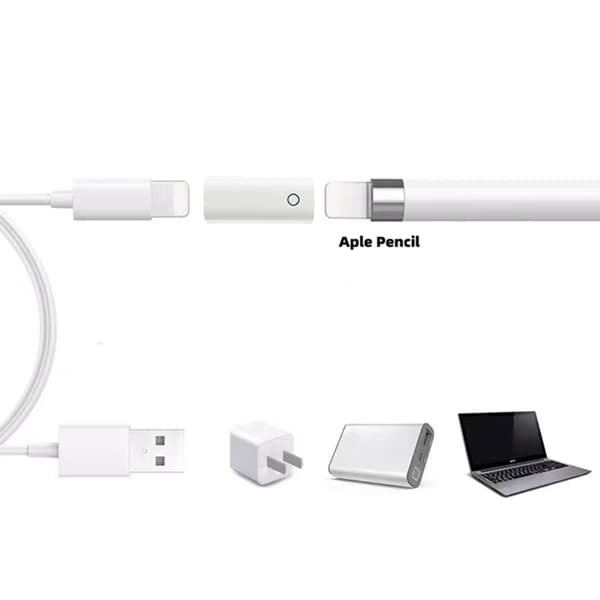 Opladeradapterstik til Apple Pencil 1. generation, Pro, 1-pak iPencil-opladeradapter Blyantopladeradapter