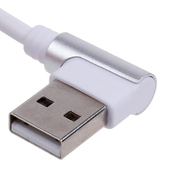 Micro USB-datakabel retvinklet opladerledning USB 2.0 datasynkroniseringskabel