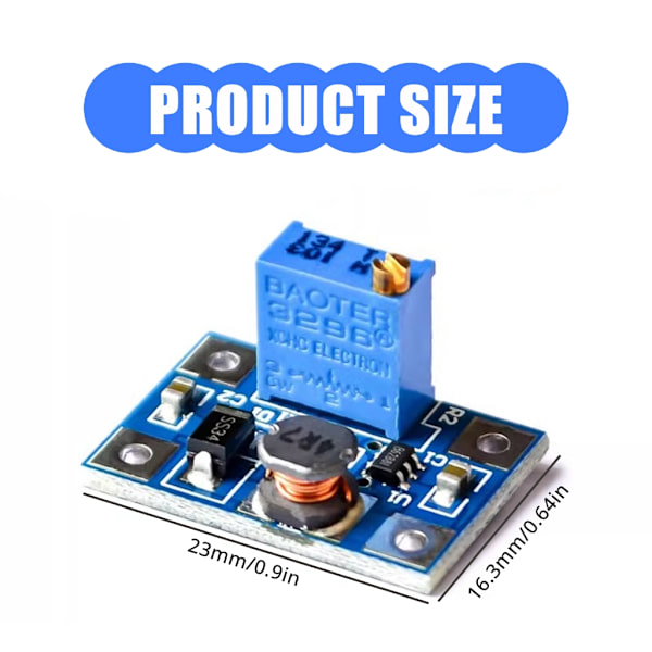 Effektive SX1308 DC Boost-konvertermoduler til gør-det-selv-projekter