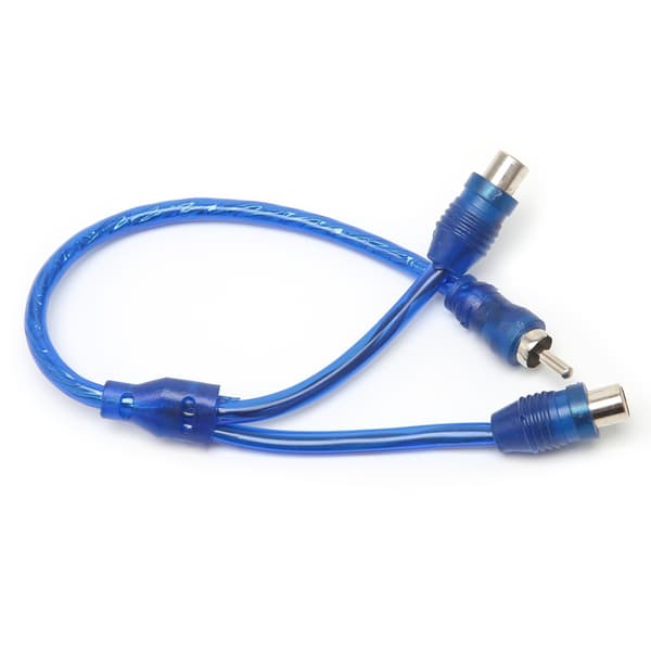 Bil MP3 o RCA 1 Han til 2 Hun Y Splitter Kabel Adapter Ledning