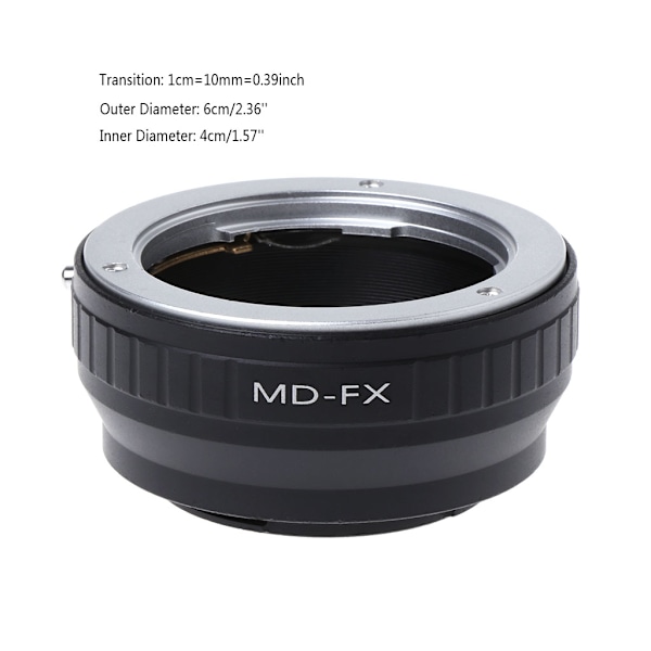 MD-FX Mount Adapter Ring för Minolta MD SR-objektiv till Fujifilm X-fäste Fuji X-Pro1