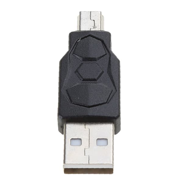 480 Mbps tovejs USB-transmissionsadapter USB2.0-adapter Micro/Mini han-hun-konverterstik null - USB to mini USB male