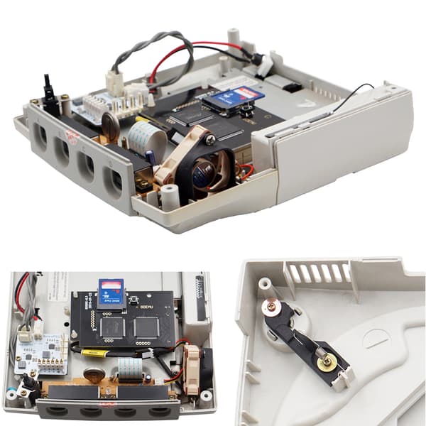 Dreamcast Noctua blæser Mod 3D-printede dele + blæseradapter PETG null - A