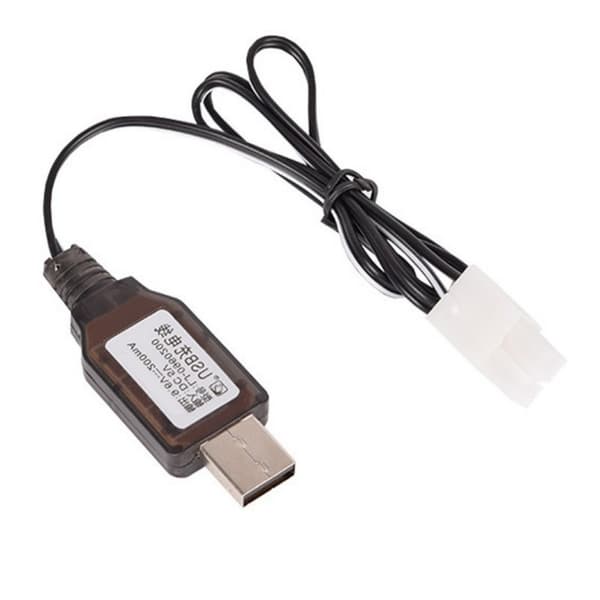Holdbar L6.2-2P USB-ladeledning til 9,6V RCVehicles DC5V2A1A Input