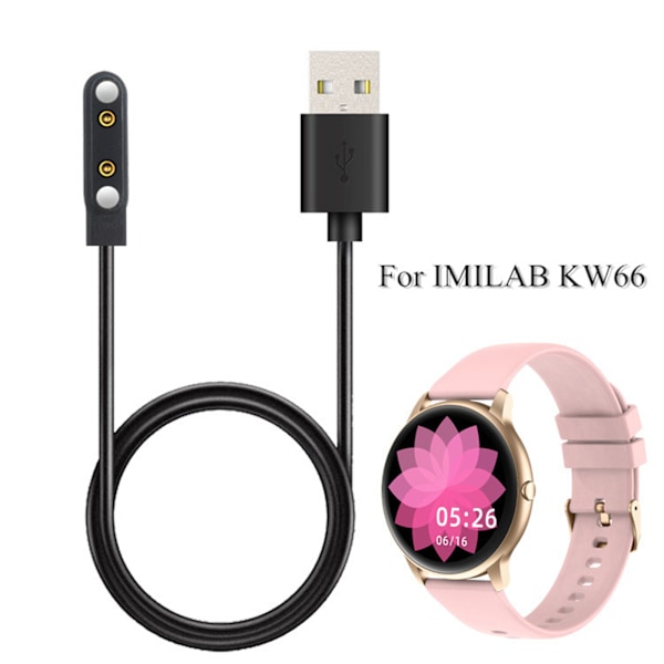 Laddningskabel för Klocka Magnetisk Laddningsdocka Strömadapter för XiaoMi IMILAB KW66