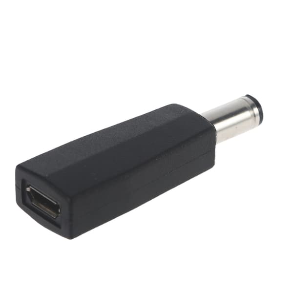 Micro USB hun til 5,5x2,1 mm 4,0x1,7 mm han adapter 5V til LED lys router