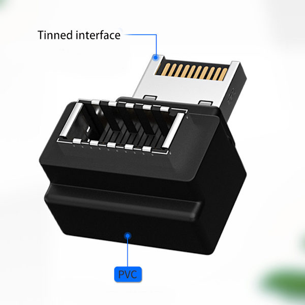 Datoradapter USB 3.1 Typ-E Hona till Typ-E Hane Adapter Kretskydd