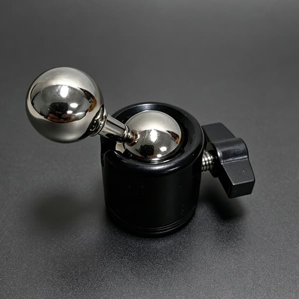 2 stk. 17 mm kuglehovedkonvertere til 3/8 tommer gevindstativer og holdere