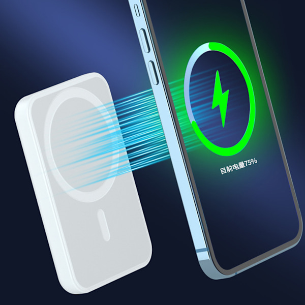 Trådlös Laddare Mag-safe 5000mAh för App-le 12 Mini Snabbladdare