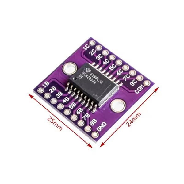 ULN2803A til Darlington Transistor Array Driver Modul Høje Spændinger 50V Beskyttelse mod Omvendt Polaritet Til Automation 1 set