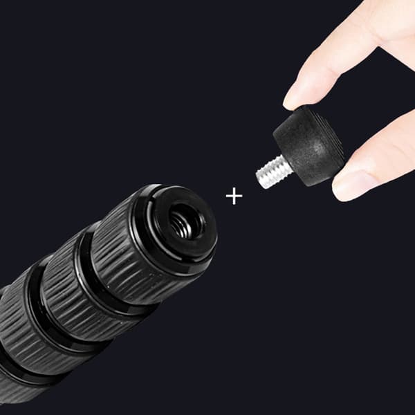Universelle skridsikre 3/8 eller 1/4 tommer stativ/monopod gummifodspidser til Gitzo stativer/monopoder 3/8 Large