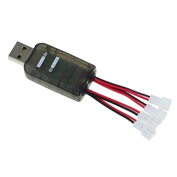 CX405 4-port USB-laddare med LED-display 3,7V laddningsadapter för V911 1S Lipos 3,7V och LiHV 3,8V drönarbatterier