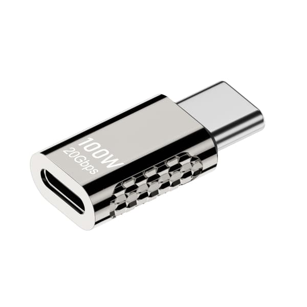 20 Gbps 100 W Type-C opladningsadapter USB-C adapter hun-konverterstik null - Middle bend