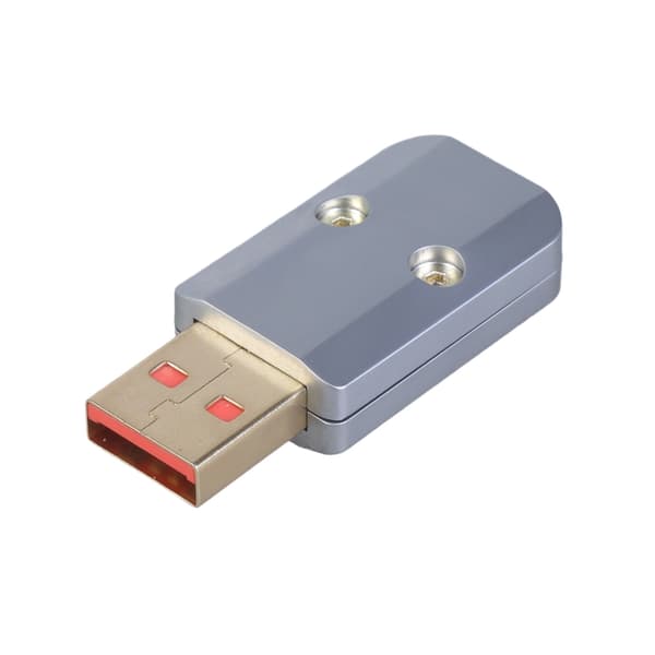 Holdbare USB3.0 Type A DIY Han-stik til 6 mm kabel, aluminiumsstøbning Silver