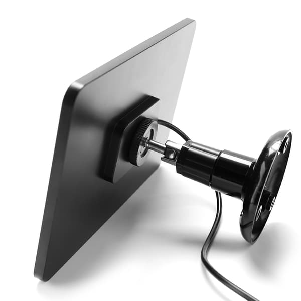 10W Solcellepanel Strømforsyning Trådløst Utendørs Sikkerhetskamera Vanntett 5V MicroUSB-lading Monokrystallinsk Solcellepanel Black