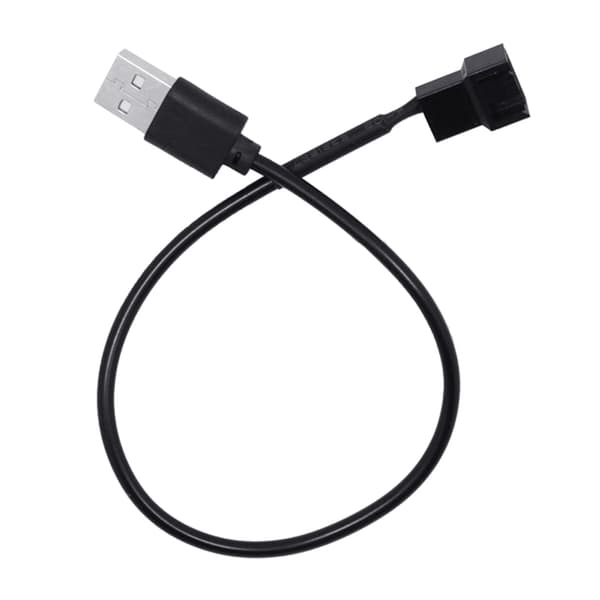 5V USB-holkittu tuulettimen virtasovittimen kaapeli, USB-4-nastainen kotelotuulettimen sovitin