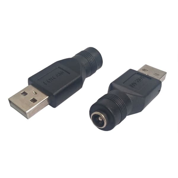 Sikkerhets-USB til DC-adapter USB 2.0 A Hann til DC 5.5x2.1mm for DC Rask Overføring