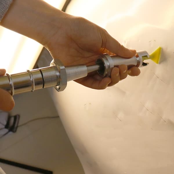 Bulereparationshammer med skridsikkert håndtag, bulfjerner, bulereparationsaftrækker null - B