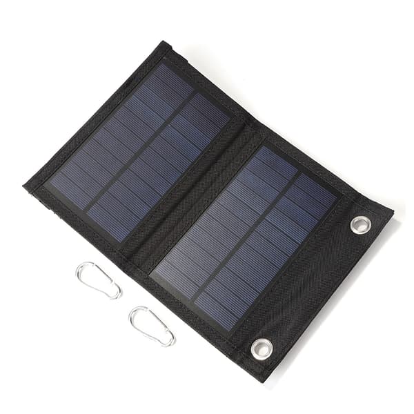 Solcellsladdare 10W Solcellsladdare Vikbar Solpanel för Utomhuscamping