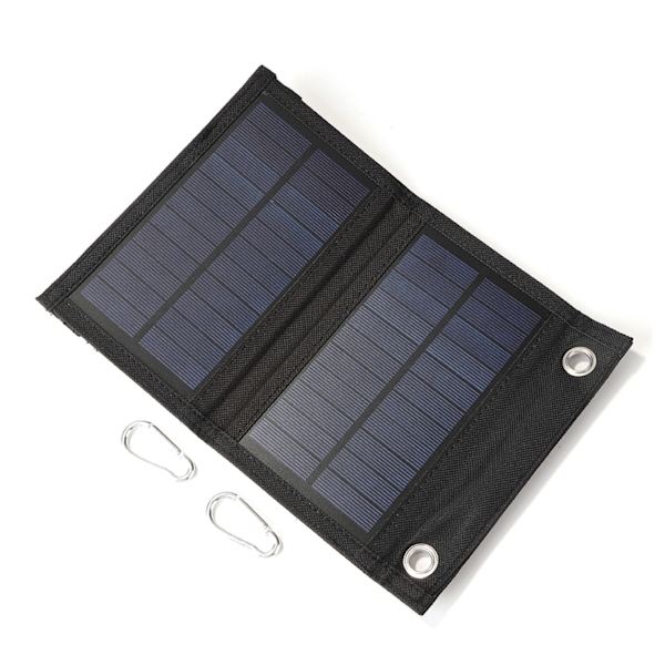 Solpaneloplader 10W Soloplader Sammenfoldeligt Solpanel til Udendørs Camping