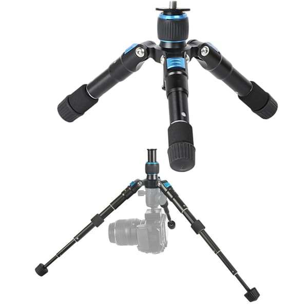 Professionelt Mini Kamerastativ Kompakt Foldbart Tripod Til Rejsefotografering