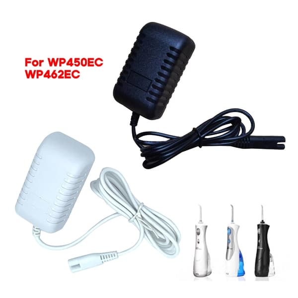 To-pin lader strømadapter 3V for Waterpik WP360 WP450 WP450EC WP462EC White EU