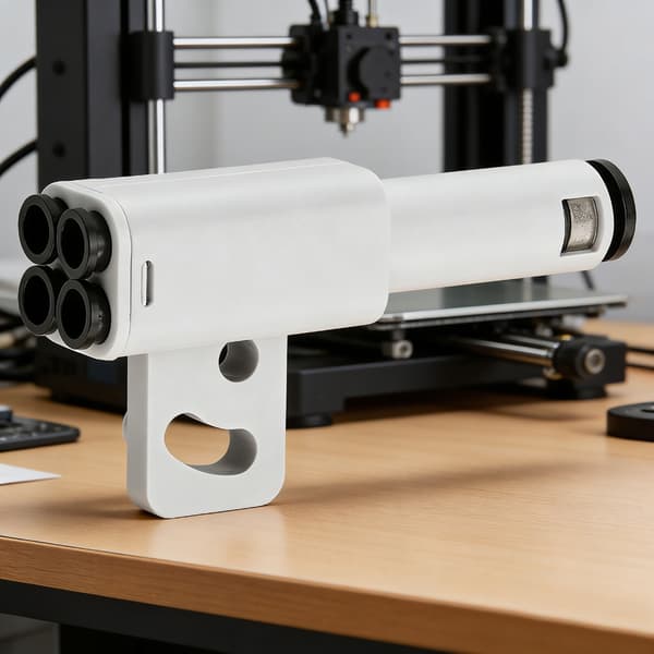 3D-skriverdel 4-i-1 PTFE-adapter Materialrør Utvidelsesportkobling