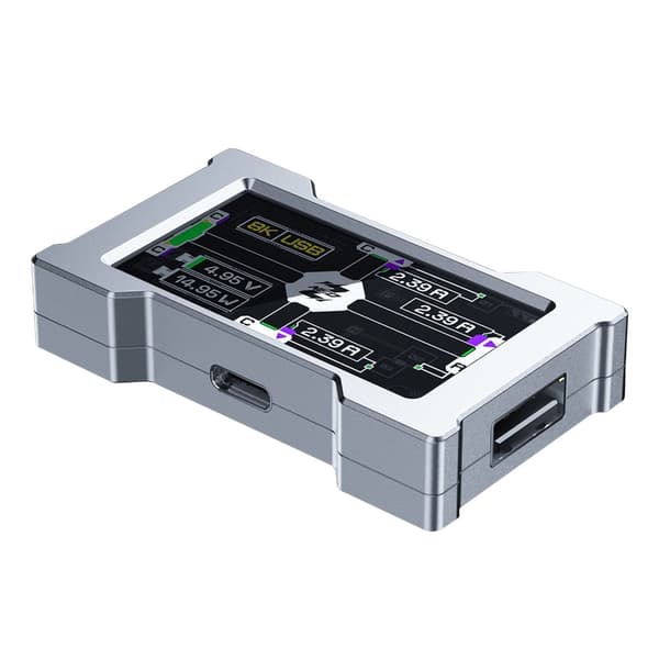 Hurtig USB2.0 Gaming Hub med 5 porte og tilpasseligt displaytilbehør Black